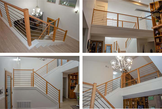 San Antonio Flooring Contractor - Finished open concept staircase